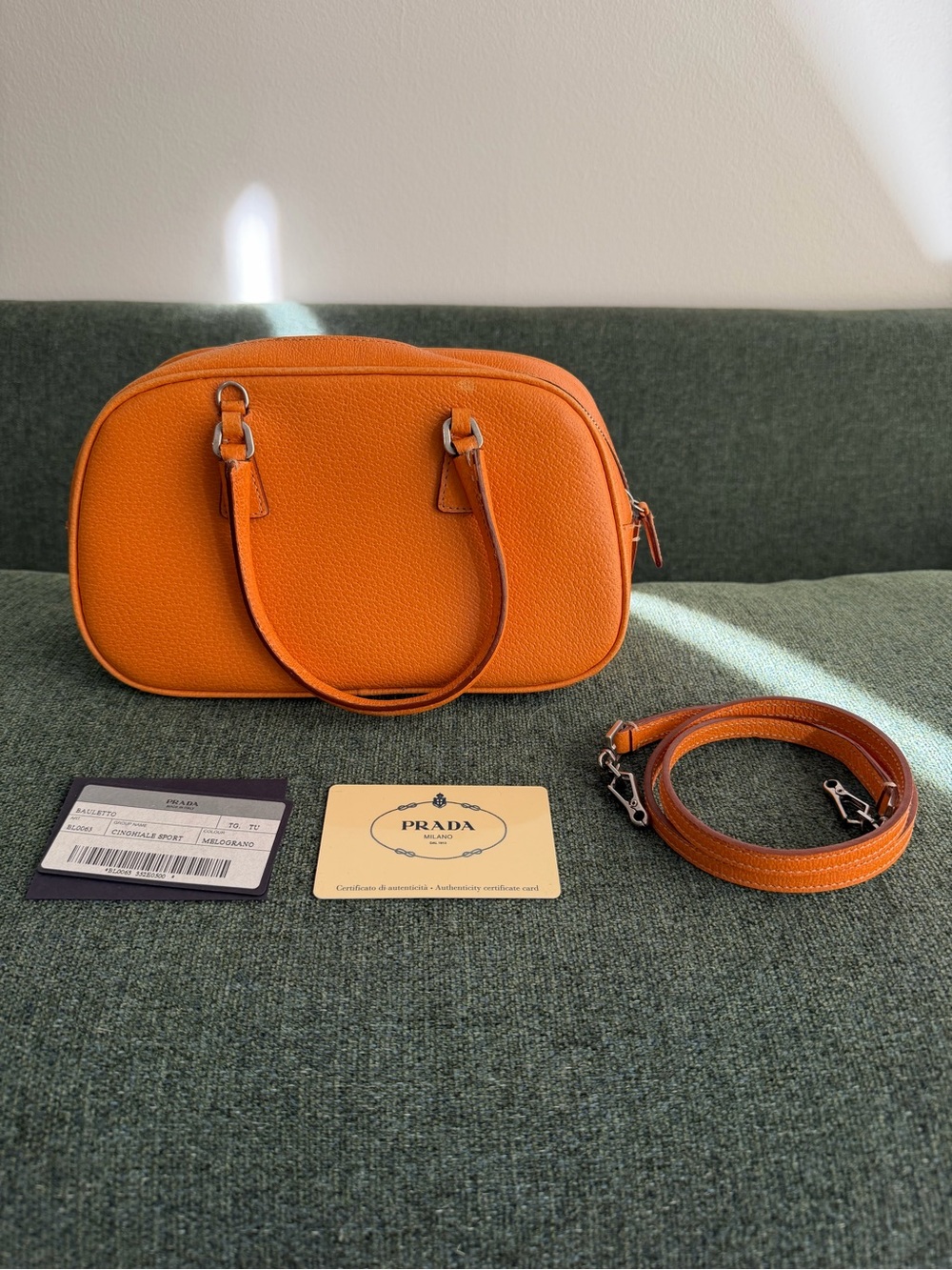 AUTH Prada Cinghiale Sports Bauletto Bag - Picture 11 of 14